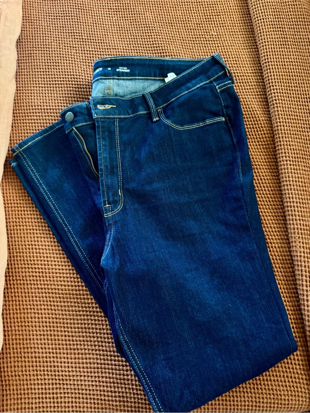 Old Navy High-Rise Dark Blue Denim Jeans